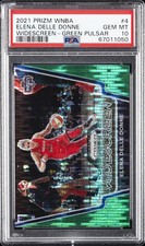 2021 PANINI PRIZM WNBA WIDESCREEN GREEN PULSAR #4 ELENA DELLE DONNE 15/25 PSA 10