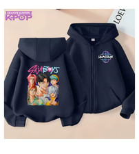 Kids Hoodie Zipper Coat Boys Girls Top Sweatshirt