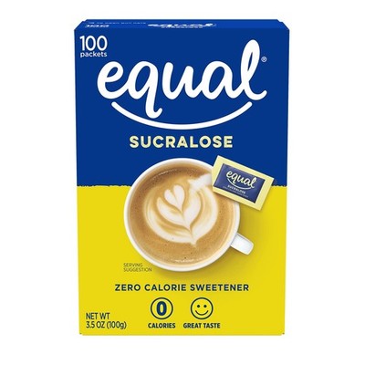 EQUAL Yellow Zero Calorie Sweetener, Sucralose Sugar 3.5 Ounce (Pack of 1) 