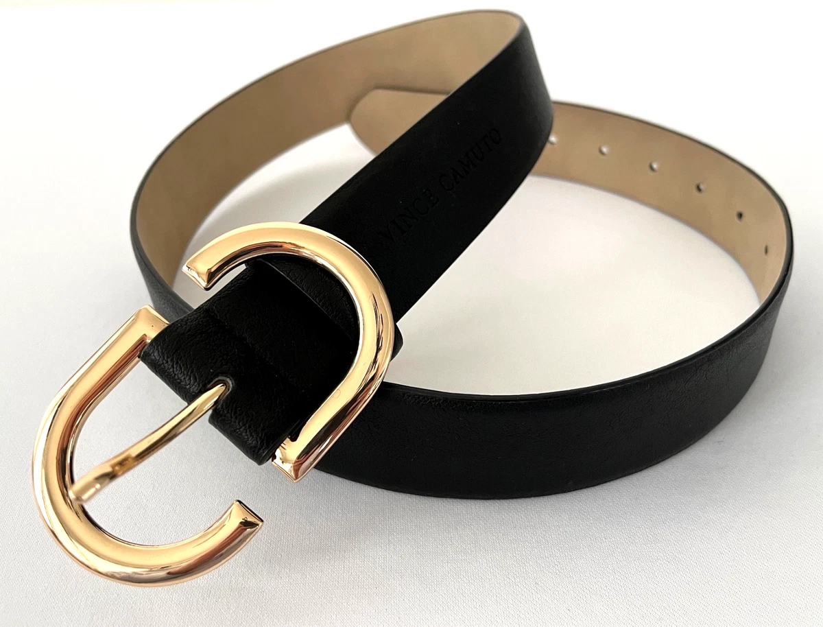 Vince Camuto size medium black leather woman belt Vince Camuto Women main image 3