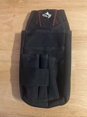 #ad Husky 7 Pocket Utility Pouch Black 2PLY Heavy Duty Tool Pouch $5.00