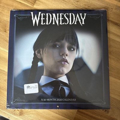Jenna Ortega 2026 Wall Calendar, Wednesday Addams Gothic TV Series 12 x 12
