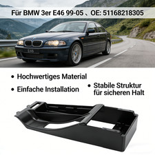 Schwarz Mittelarmlehne Mittelkonsole Halterung Für BMW 3er E46 99-05 Coupe Limo