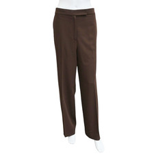 RALPH LAUREN PURPLE LABEL  Brown Wide-Leg Dress Pants Size 8