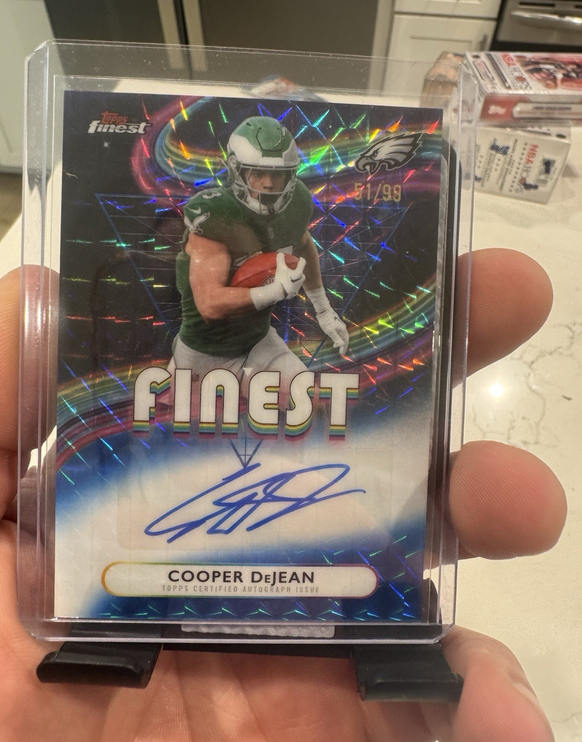 Topps Finest 2025 Cooper DeJean Finest Autographs Auto /99 FA-CDJ Eagles