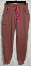 Figs Scrub Jogger Pants Women Small Pink Cargo Nurse Mauve Zamora Technical S