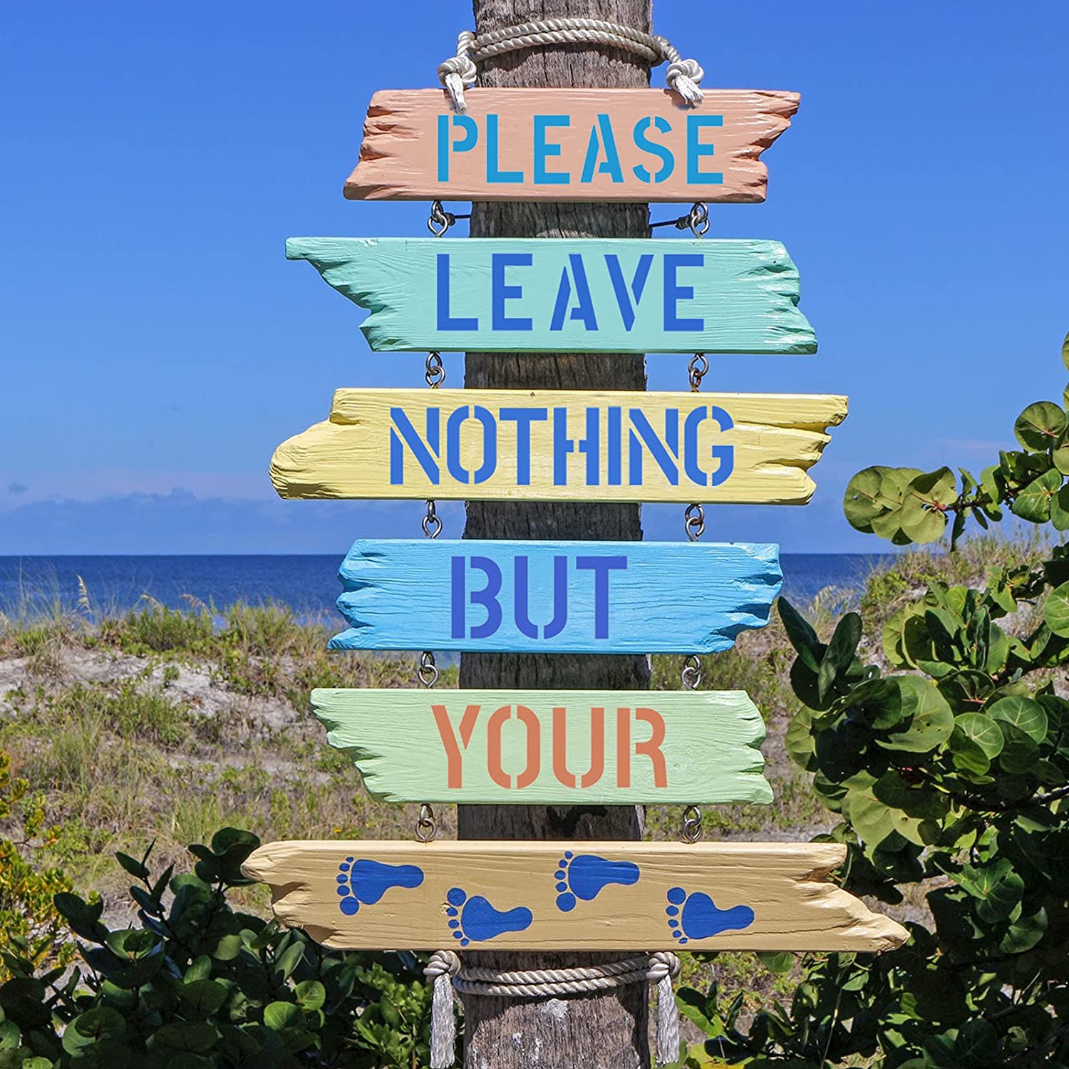 6 Inch Letter Stencils Symbol Numbers Craft Stencils, 42 Pcs Reusable Alphabet T