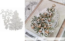 Christmas Tree Metal Die Cuts,Christmas Tree Light Cutting Dies Cut Stencils for