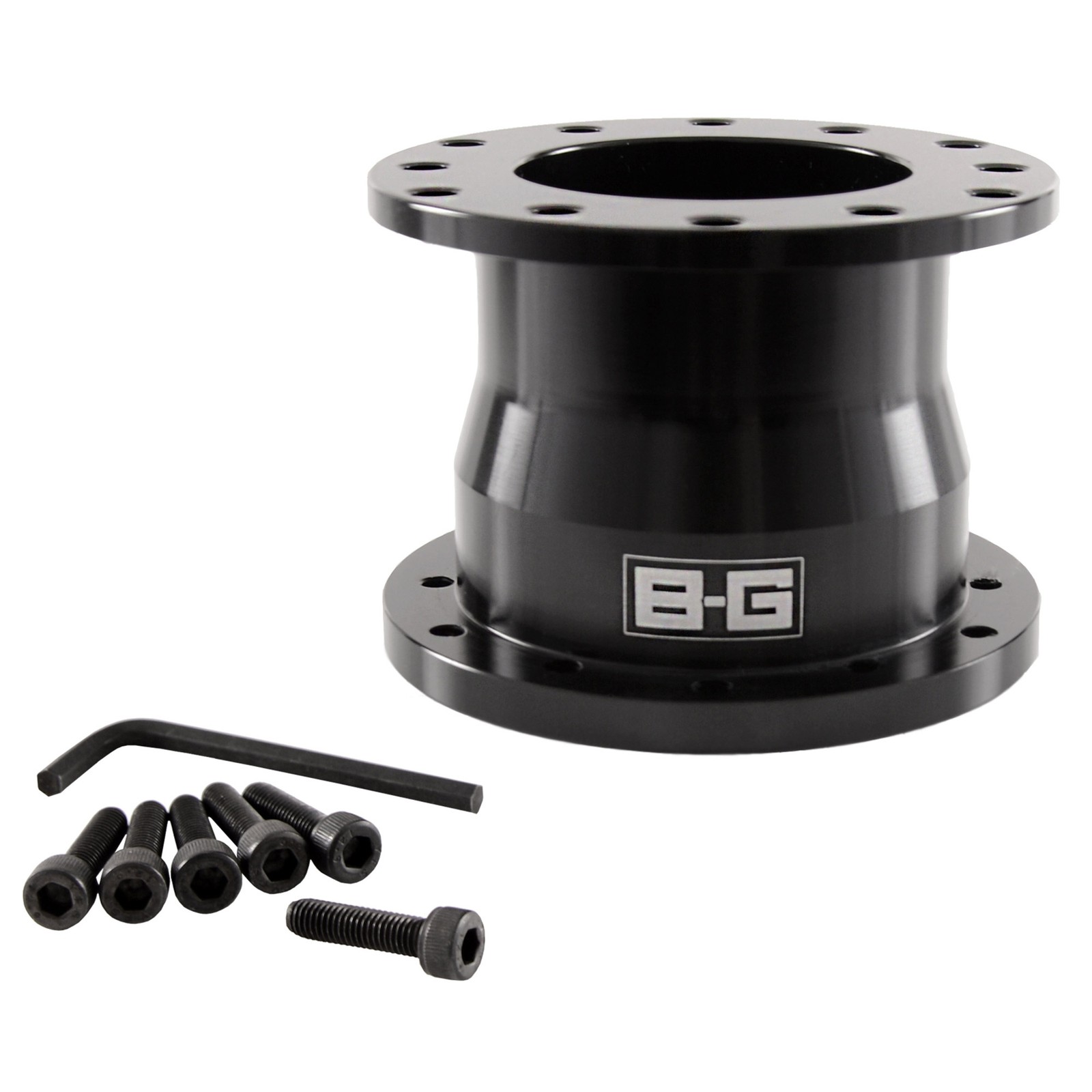 B-G Racing 6 Bolt Car Steering Wheel Boss Alloy Spacer, Lightweight, 60mm Thick