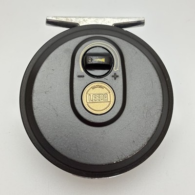 Vintage Leeda Magnum 140D Disc Drag Fly Fishing Reel Black British Made