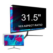 Hanging Privacy Screen Protector 31.5 inch Monitor, Removable Glare Blue Ligh...