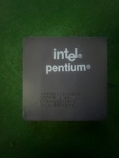 Intel Pentium 133MHz A80502133 SY022 Socket 7 CPU Vintage Tested Gold/ Ceramic