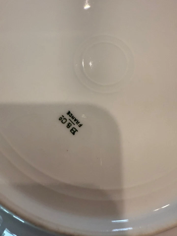 L.D.B.C Limoges Flambeau Francia Plato Francés Flores Pintado Foto 4 de 4