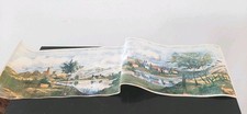 Ancienne feuille  décor originale  pour boites diorama paysage Cbg  Mignalu
