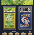 Pokemon TCG Vintage WOTC 1999 Base Set Bulbasaur 44/102 Graded Ace 9 Mint