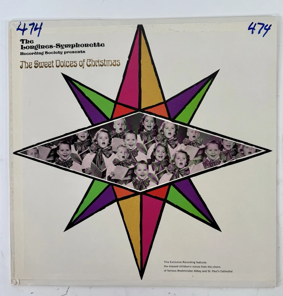 Longines-Symphonette The Sweet Voices of Christmas, Vinyl LP Play Tested VG+/VG+ Foto 2 de 4