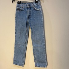 Vintage 90s LEVIS 505 Orange Tab Jeans straight leg size 14 27x27