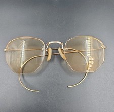 Vintage ArtCraft Frames Eyeglasses 1/10 12K GF Gold Filled Simi Rim Spectacles