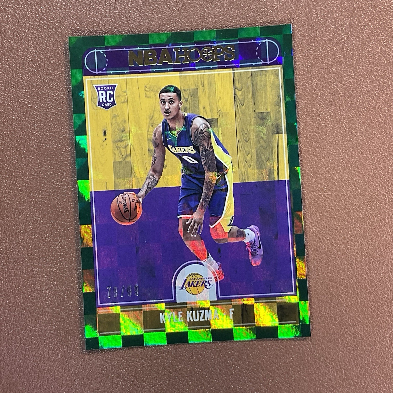 🏀 Kyle Kuzma #277, 2017-18 Panini NBA Hoops Green Parallel Rookie RC /99