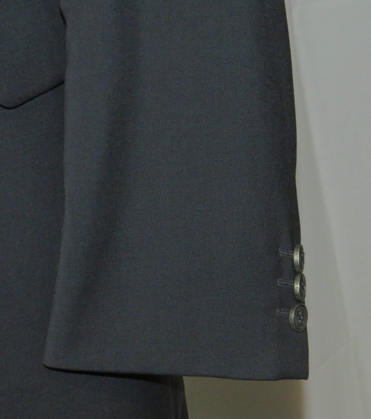 Versus Versace Vintage Solid Gray Flat Front Four… - image 10