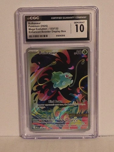 Bulbasaur - (Mega Evolution Stamped) 133/132 Graded CGC 10 Gem Mint