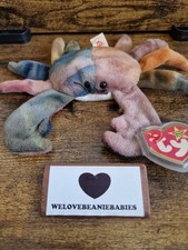 Ty Beanie Babies Claude The Crab Retired with Tags Soft Toy Plush Vintage