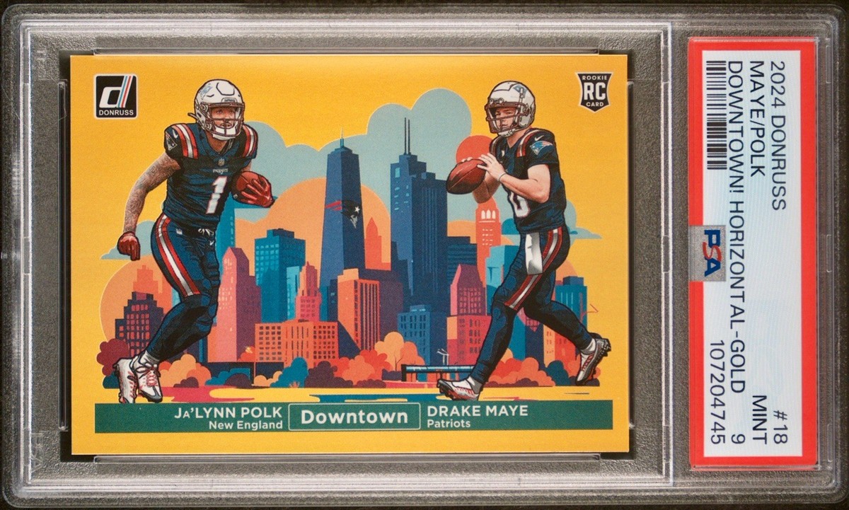 2024 Panini Donruss - Horizontal Downtown! Drake Maye, Ja