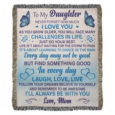 Daughter Woven Blanket Gift