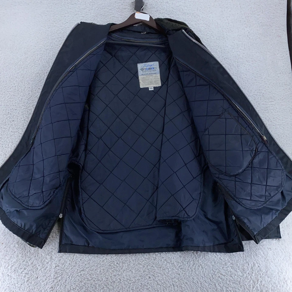 Vintage Blauer Tufnyl Jacket Mens 44L Weather Resistant Faux Fur Collar 90s - Image 3 of 4