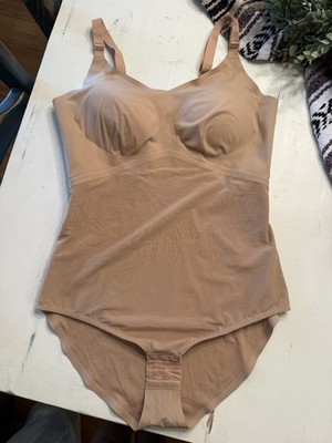 Honeylove Shapewear  Bodysuit Seamless Straps Sand Nude Size 1X Cami Bodysuit