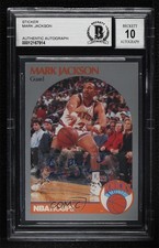 BAS 1990 NBA Hoops Mark Jackson (Famous People in Background) BGS Authentic ow6