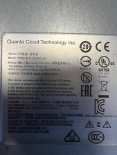 QuantaGrid D51PH-1U Server Intel Xeon  2 processors 2630v4 2.2GHz, 112GB DDR4