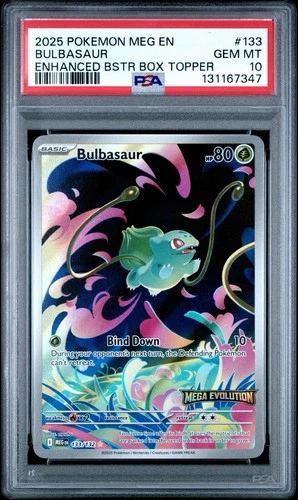 Pokémon Bulbasaur 133 Stamped Promo Mega Evolution PSA 10