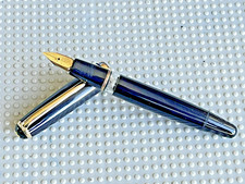 BEAUTIFUL VINTAGE BLACK MONTBLANC NO. 256 FOUNTAIN PEN !!
