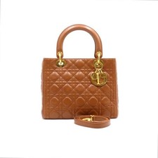 Dior Sac à main Lady medium en doré CAL44550 152894619