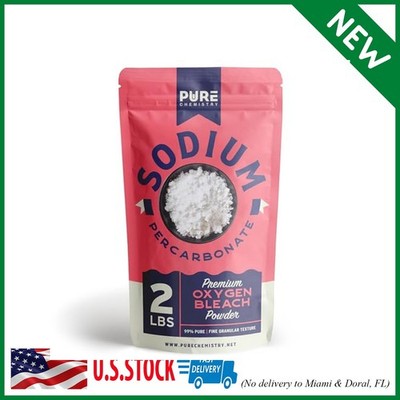 Sodium Percarbonate 2 LB   99.9% Pure Oxygen Bleach Powder, Cleaning Supplies fo