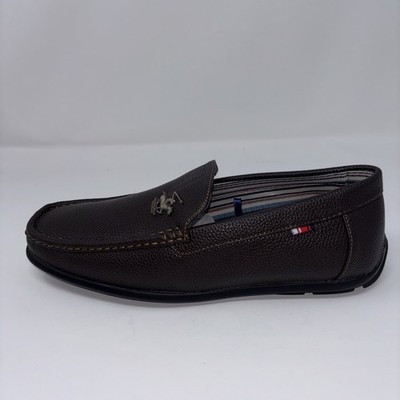 Beverly Hills Polo Club Men's Size 10 Brown -Loafers Edwin Memory Foam Shoes.