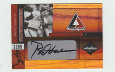 2005 DONRUSS/LEAF LIMITED LUMBER JACKS ROD CAREW AUTO/AUTOGRAPH S/N 14/50