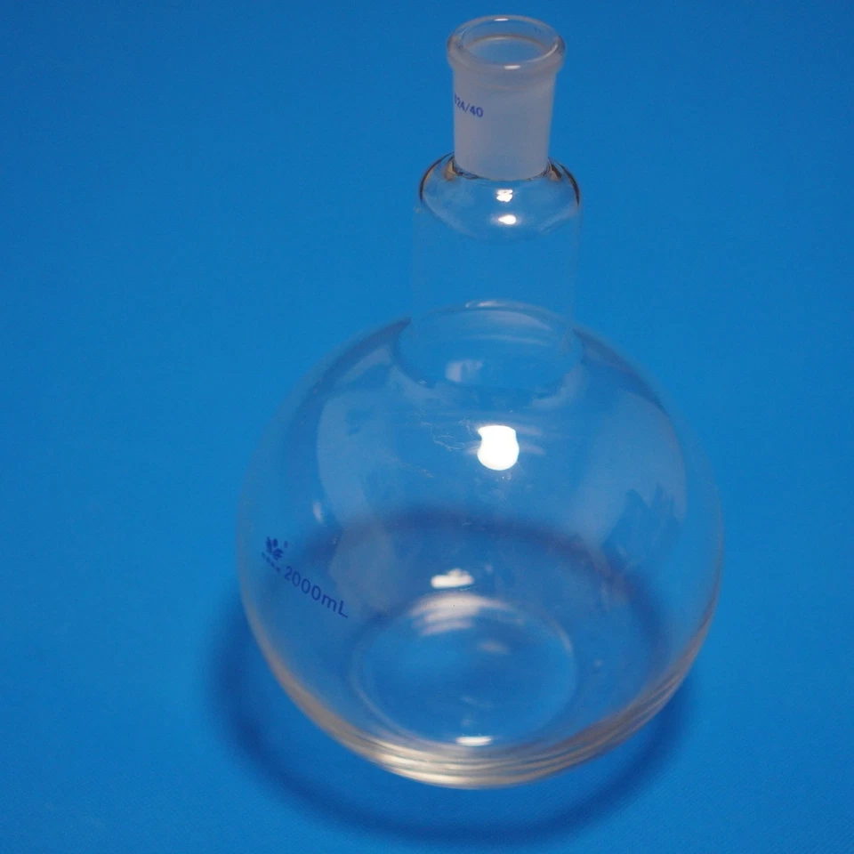 lab glass flat bottom flask 1000 ml boil flask laboratory glass flask - Image 3 of 4