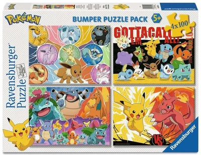 Ravensburger 05651 Pokémon-Kumpels Kinderpuzzle 4x100 Teile - Bild 1 von 3