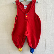 Carter's Vintage Colorful Knit Cotton Romper Snap Sleeveless 9-12M