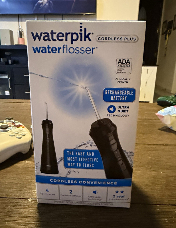 Waterpik Cordless Plus Water Flosser Rechargeable Battery Cordless Black