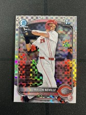Mason Neville 2025 Bowman Draft 1st Chrome  X-Fractor #BDC-109 Cincinnati Reds