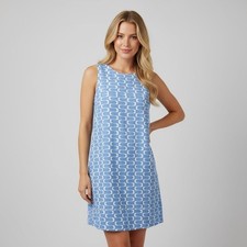 Reformation 100% Linen Geometric Print - Sleevesless Shift Mini Dress - Size: 10