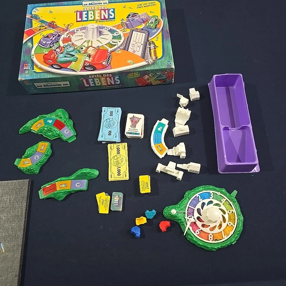 MB 2001 Spiel des Lebens in Monstropolis -  Monster Disney  Pixar Game Of Life - Image 2 of 4