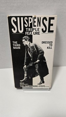 Alfred Hitchcock 39 Steps The Third Man & Dressed To Kill (VHS) (Sealed)