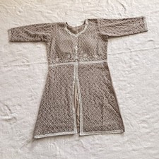 Cotton Rust Embroidered Salwar Kameez Set for Women Floral Design Outfit