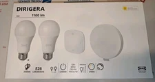 IKEA DIRIGERA KIT Hub, Remote, LED Bulbs, IKEA Smart Home, White  905.485.09 NEW