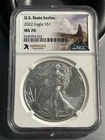 U.S. State Series, Nebraska 2022 MS70 American Silver Eagle. NGC Graded Coin!