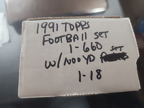 1991 Topps Football Complete Set #1-660 plus 1000 Yard Club #1-18 - Picture 3 of 3